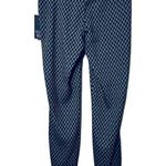 NYDJ Charcoal Diamond Printed Tummy Control Pull-On High Rise Pants Size 2 NWT Photo 3