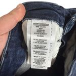 Good American Women’s Good Legs Raw Hem Slim Jeans Dark Wash Size 28 Photo 9