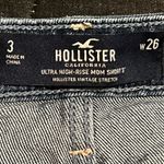 Hollister Womens 3/26" Ultra High Rise Mom Short 3" button up Photo 6