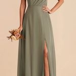 Birdy Grey  Mint Green One Shoulder Maxi Dress Womens XS Bridesmaid Formal Gown Photo 0