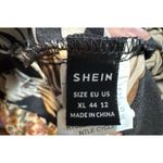 SheIn 🩵🩵 Women's Black And Tan Tropical Print Dress, Cover Up, Vacation, XL🩵🩵 Photo 5