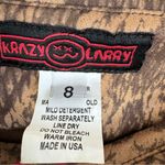 Krazy Larry Size 8 Pull On Ultra Suede Snake Print Ankle Pants‎ Photo 5