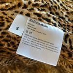 Reformation  Brooke Animal Instinct Leopard Wrap Puff Long Sleeve Dress‎ S Photo 10