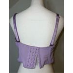 Savage X Fenty Floral Glow Lace Bustier Bra Top Large Purple Photo 3