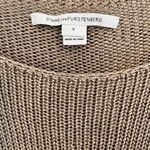 Diane Von Furstenberg DVF | Jaha Bis Gold Metallic Oversized Sweater Photo 5