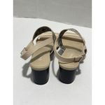 Vivaia Luna Square Heeled Sandals Woven Straps Block Heel Beige Shoes Size 11 Tan Photo 3