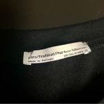 ZARA Long Sleeve Mini Dress Black Casual Fabric Patch Appliqués Crewneck sz Med Photo 9