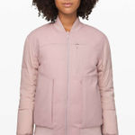 Lululemon  Jacket Womens 6 Roam Far Wool Bomber Goose Down 3-in-1 Puffer Pink Photo 0