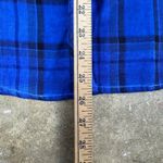 Affliction  Black Premium Women's Small Blue Plaid Western‎ Pearl Snap Shirt Photo 12