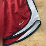 Nike  Dri Fit Women’s Sz S Maroon/Black/White Athletic Shorts Photo 2