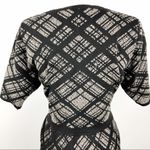 Nina Leonard NWT Plaid Printed Ruffle Hem Knit Dress Large Office Job Career Photo 10