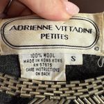 Adrienne Vittadini 90s Vintage Gray & Black Art Deco Beaded Sweater Small Petite Photo 4