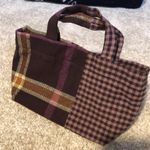 Madewell mini crossbody tote in mixed plaid Photo 2