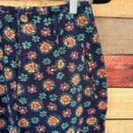 Esprit  Navy‎ Floral Pants Size 3/4 Photo 2