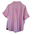 Bonworth Vintage Bon Worth Womens 2pc Capri Set Pink White Strip Embroidery Flowers LP Photo 3