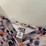 Jack by BB Dakota Printed High Low Midi Dress White Purple Pink Abstract Geo S Photo 5