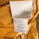 H&M Yellow Palm Leaf Summer Maxi Dress size 8 Photo 2