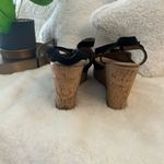 Franco Sarto  Black Wedge Shoes with Ankle Straps Photo 2