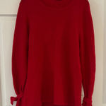 J. McLaughlin  Red Wool Alpaca Blend Sweater Large Photo 0