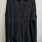Free People  Charcoal Knit Cardigan Over Size Photo 0
