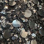 Betsey Johnson Vintage  90’s Sequin Glam Rock Bolero Crop Sweater Jacket Size M Photo 8