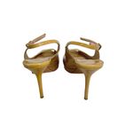 Jimmy Choo  slingback peep toe heels nude patent leather stiletto size 41 Photo 3