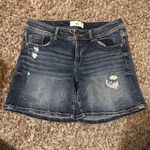BKE  Victoria Jean Denim Shorts Blue Size 29 Distressed Photo 0
