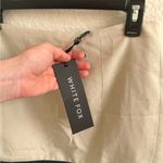 White Fox Boutique  Run To You Mini Skirt Size M Ivory Cream with Black Trim Photo 6