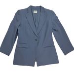 Armani Collezioni Armani Collezione Silk Blend English Blue Single Breasted Blazer Size 10 Photo 1