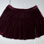 Rolla Coster  WOMENS Medium‎  Velvet Skirt Red Burgundy Pull On Photo 0