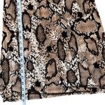 Ambrielle Womens Maxi Babydoll Sleep Dress Snake Print V Photo 6