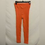 Anthropologie NWT Orange Ribbed Lettuce Trim Athletic Legging Medium Photo 7