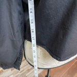 TINSEL cotton black crop button down shirt floral embroidered Sz M Size M Photo 8