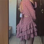 Forever 21 4/$25 NWT  Cottagecore Cowgirl Floral Ruffle Dress Sz S Photo 2