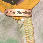 Free People Floral Boho Open Back Tie Back Sheer Blouse Photo 4