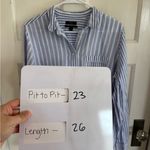 J.Crew  Relaxed boy shirt in mixed stripe Beauchamps linen size 16. Photo 8