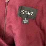 XScape Tulip Hem Sleeveless Crepe Gown Maroon Burgundy Women’s Sz 6 Photo 3