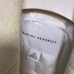 Banana Republic Lime Green And White Wool Blend Trench Coat Size XS Photo 8