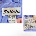 90’s Y2K Floral Flower Blue Purple Maxi Dress Scarf Vintage Photo 5