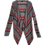 Torrid  Plus 3 3X Chevron Pointelle Knit Drape Front Cardigan Sweater Lightweight Photo 1