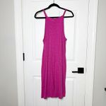 ATM Slub Tank High Neck Midi Dress‎ Orchid Pink Cotton Size M Size M Photo 4