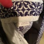 Ann Taylor Loft Women's Blue White Geometric Shorts Size 6 Linen Blend 6 Inch Photo 4