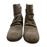 Seychelles  Ankle Booties‎ Women Sz 8.5 Taupe Gray Suede Leather Ankle Zip Photo 1