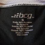 Bcg Sz S Cute Activewear Capri Leggings Pants Black W White & Gray Stripes Photo 5