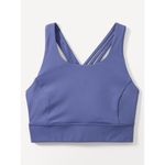Athleta S Train Free High Neck Longline Sport Bra Dusk BLUE Small Cup A-C Photo 2