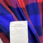 Lucky Brand  Toni Plaid Shirt Dress Red Blue Size 2XL Photo 3
