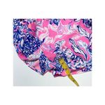 Lilly Pulitzer Marla Romper Sun Drenched Pink Tropics Ruffle Hem Crepe Size 00 Photo 6