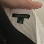 Wild Fable White Plunge Neck Short Sleeve Bodysuit with Tie Front Photo 1