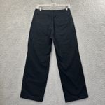 Gap High Rise Straight Crop Chino Pants Black Preppy Minimalist Women's 4 x 27 Photo 1