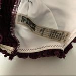 PINK - Victoria's Secret PINK Bikini Top Large Maroon Off Shoulder Fringed Boho Beachwear Photo 3